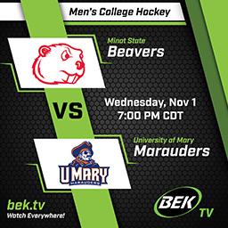 Men's College Hockey, LIVE Tonight on BEK TV
